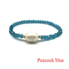 Crystal Glass Beads Natural Freshwater Pearl Bracelets For Women Elastic Line Handmade Strand Bracelets Fashion Beaded Bracelet ► Photo 1/6
