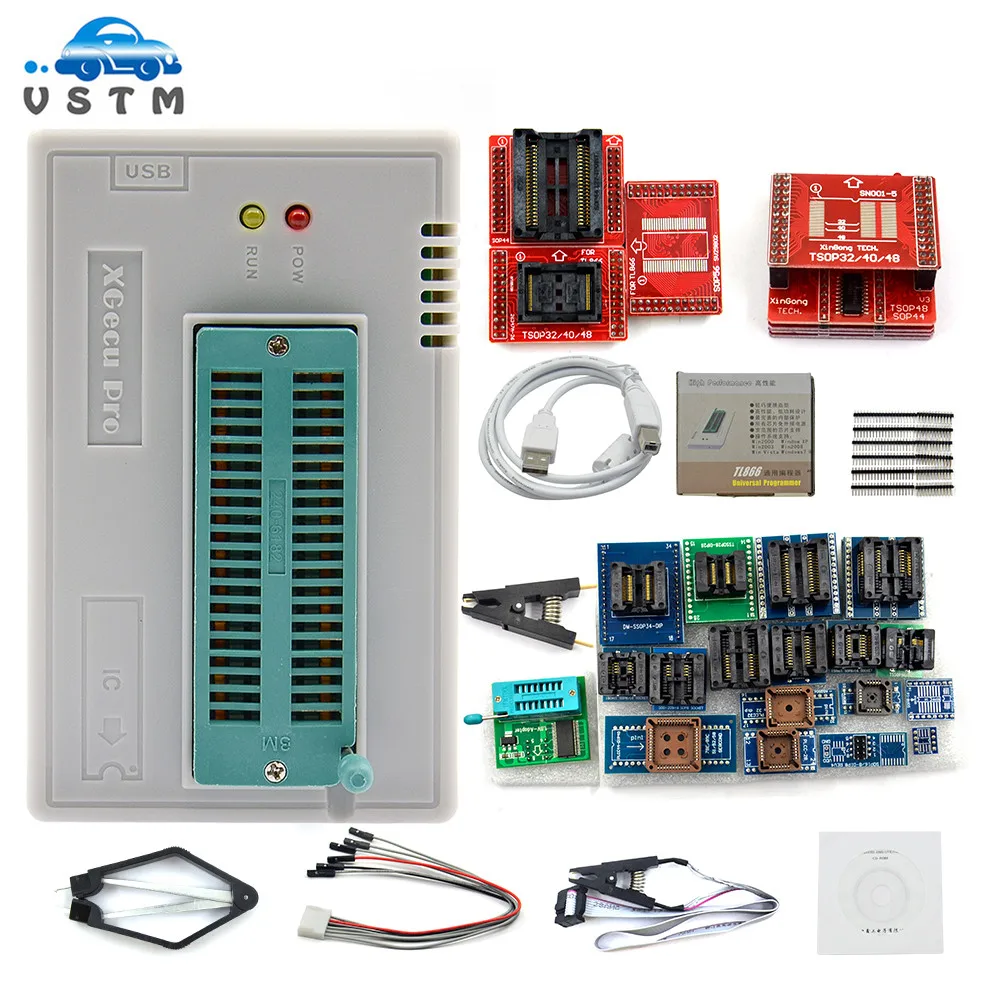 2020 100% оригинальный V10.53 TL866II Plus универсальный программатор minipro TL866 nand flash AVR PIC Bios USB