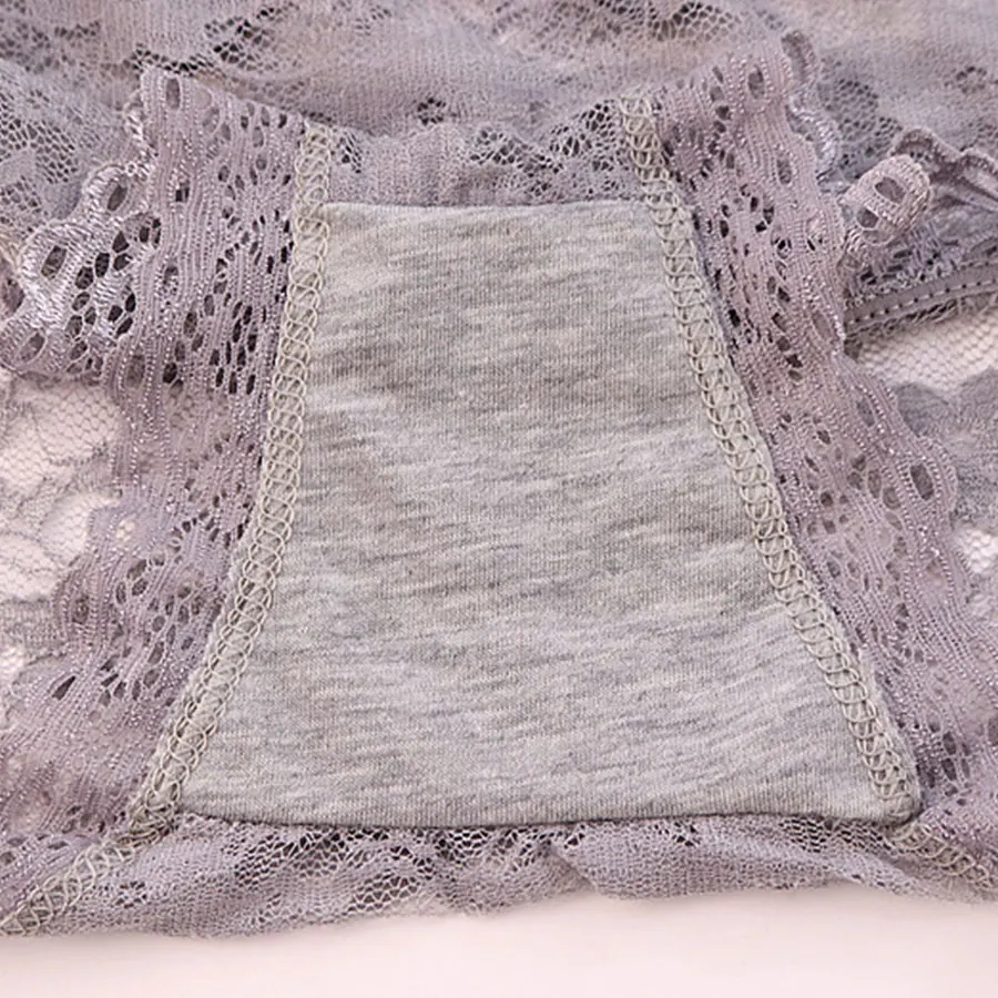 Women's Plus Size Lace Underwear Panties, Seamless Sexy Lingerie Briefs for Women & Girls image 5