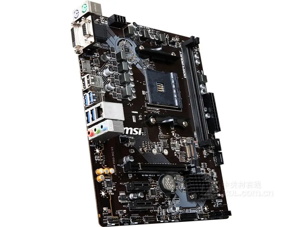  Neue MSI motherboard A320M PRO-M2 V2 Buchse am4 ddr4 speicher rams M.2 SATAIII ssd HDMI + VGA + DVI