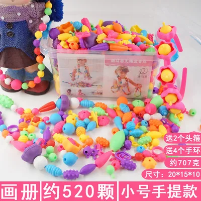 

Price Cordless Pop 520 Stars Loaded Educational Toy DIY String Beaded Bracelet Plastic Beaded Bracelet GIRL'S Toy