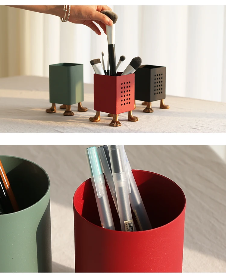 Скандинавские кованые железные канцелярские принадлежности для хранения ручки держатель для гостиной офиса художественное украшение инструменты для макияжа кухонный нож и Forkstoragebox
