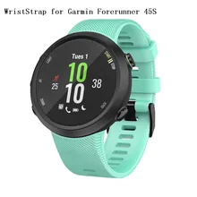 Спортивные Мягкие силиконовые сменные часы ремешок на запястье для Garmin Forerunner 45 S умные часы долговечные аксессуары FR 45 S#911