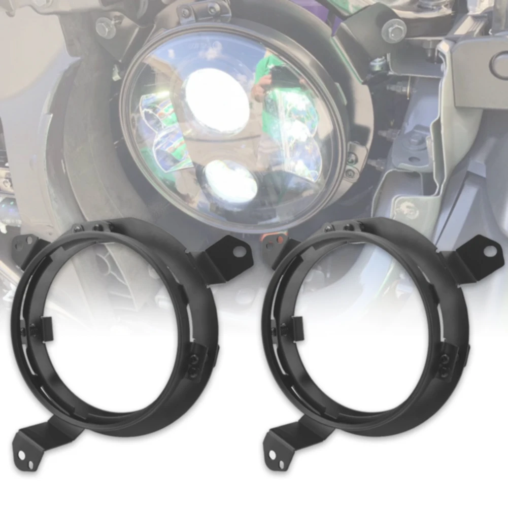 

2PCS Vehicle Accessories Adapter Headlight Bracket Durable Repalcement Ring Round Professional Mount For Wrangler JL 2018 2019