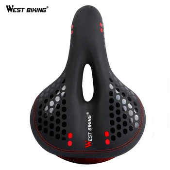 

WEST BIKING Bike Bicycle Saddle Seat For MTB Mountain Bike Tail Light Cycling Saddle Seat Bicycle Cushion Cycling Accessories
