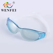 Стиль взрослых гальванопокрытия большие рамки очки Анти-туман УФ-Защита плавательные очки