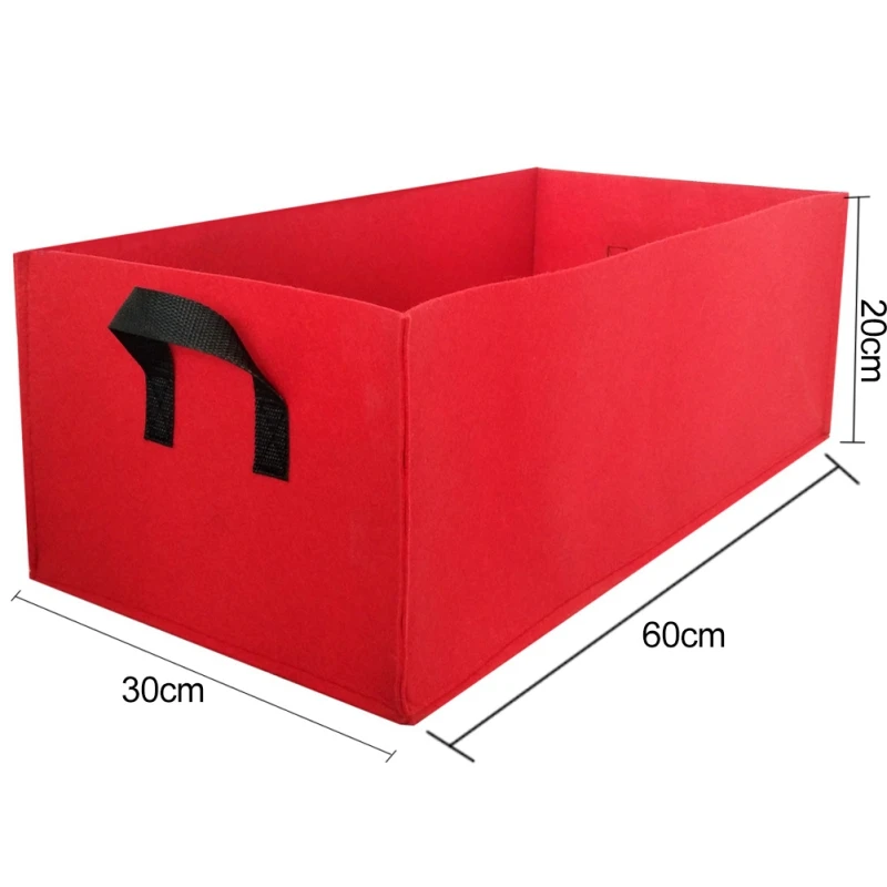 F 60x30x20cm Нетканый мешок для роста растений, защита окружающей среды, мешок для посадки овощей, цветочный горшок, Садовые принадлежности - Цвет: F 60x30x20cm