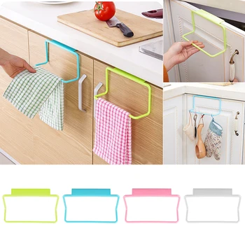 

Single Towel Rack Punch-free Towel Bar Holder for Kitchen Bathroom Shower Organizer Storage Tool