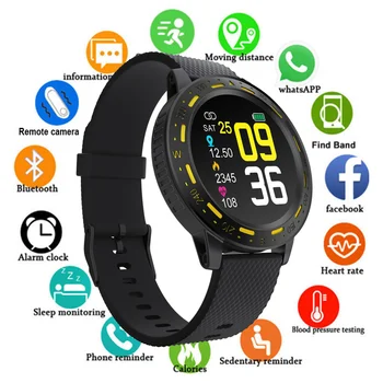 

Smart Watch Men Women 1.3'' Full Touch Screen Fitness Tracker Ip67 Waterproof Blood Pressure Heart Rate Monitor Watch Smartwatch