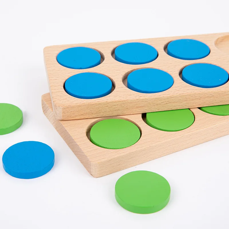 Wooden Ten-Frame Math Toys Preschool Math Manipulative Number Sense Counters Kids Montessori Activity Toys Early Education Games 5