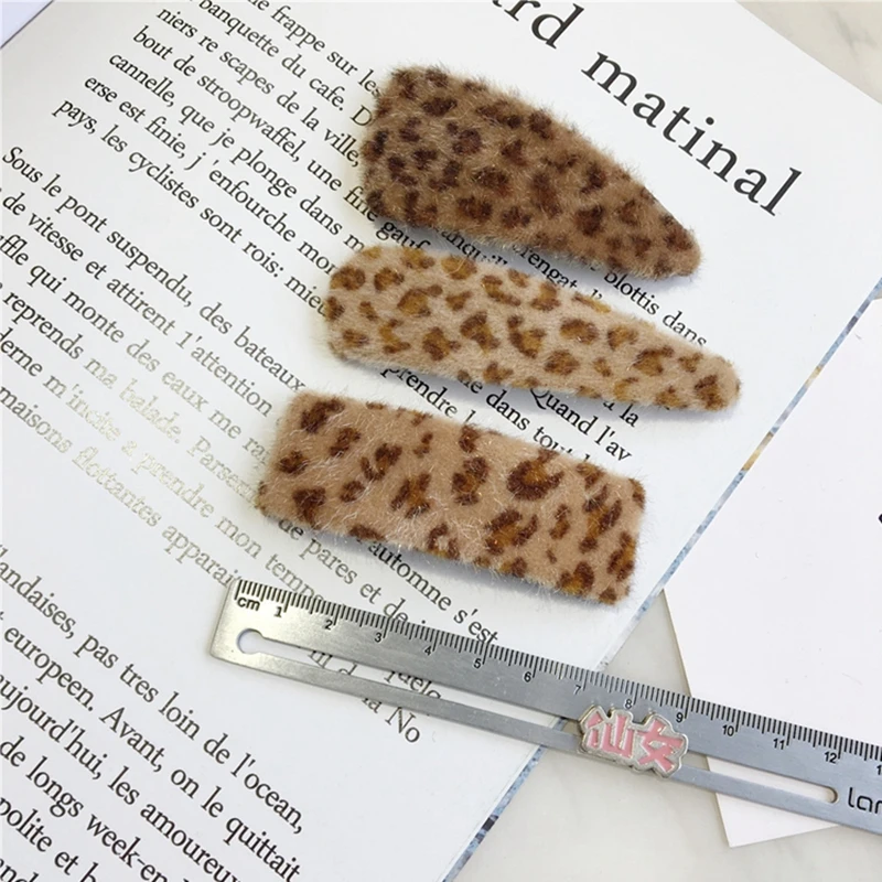 M MISM INS Fashion Leopard Hair Pins Vintage BB Clip Girls Barrettes Hairband Geometric Hairgrips Korean Style Hair Accessorie