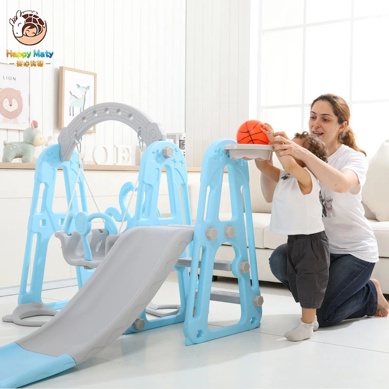 plastic slide and swing