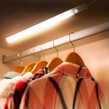 

30/40/50cm Hand Sweep LED Cabinet Light EU Plug LED Night Lamp Closet Light for Bedroom Kitchen Home Stairs Night Lamp