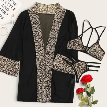 

2020 3 Pcs Pyjama Set 2020 Women Spring Summer Sexy Silk Pajamas Sets Satin Sleep Suit Cute Nightwear Home Clothes Sleepwear^R