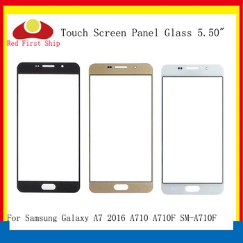 

10Pcs/lot Touch Screen For Samsung Galaxy A7 2016 A710 A710F Touch Panel Front Outer Glass Lens A7 2016 LCD Glass Touchscreen