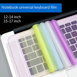 Housse universelle pour clavier d'ordinateur portable, protection en Silicone souple, étanche à la poussière, pour Macbook 12 14 pouces et 15 17 pouces 