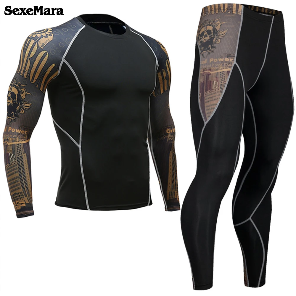 

Men's Thermal Underwear Sets Elastic Warm Long Johns for Men Polartec Breathable Thermo Compression Underwear Suits Sportswear