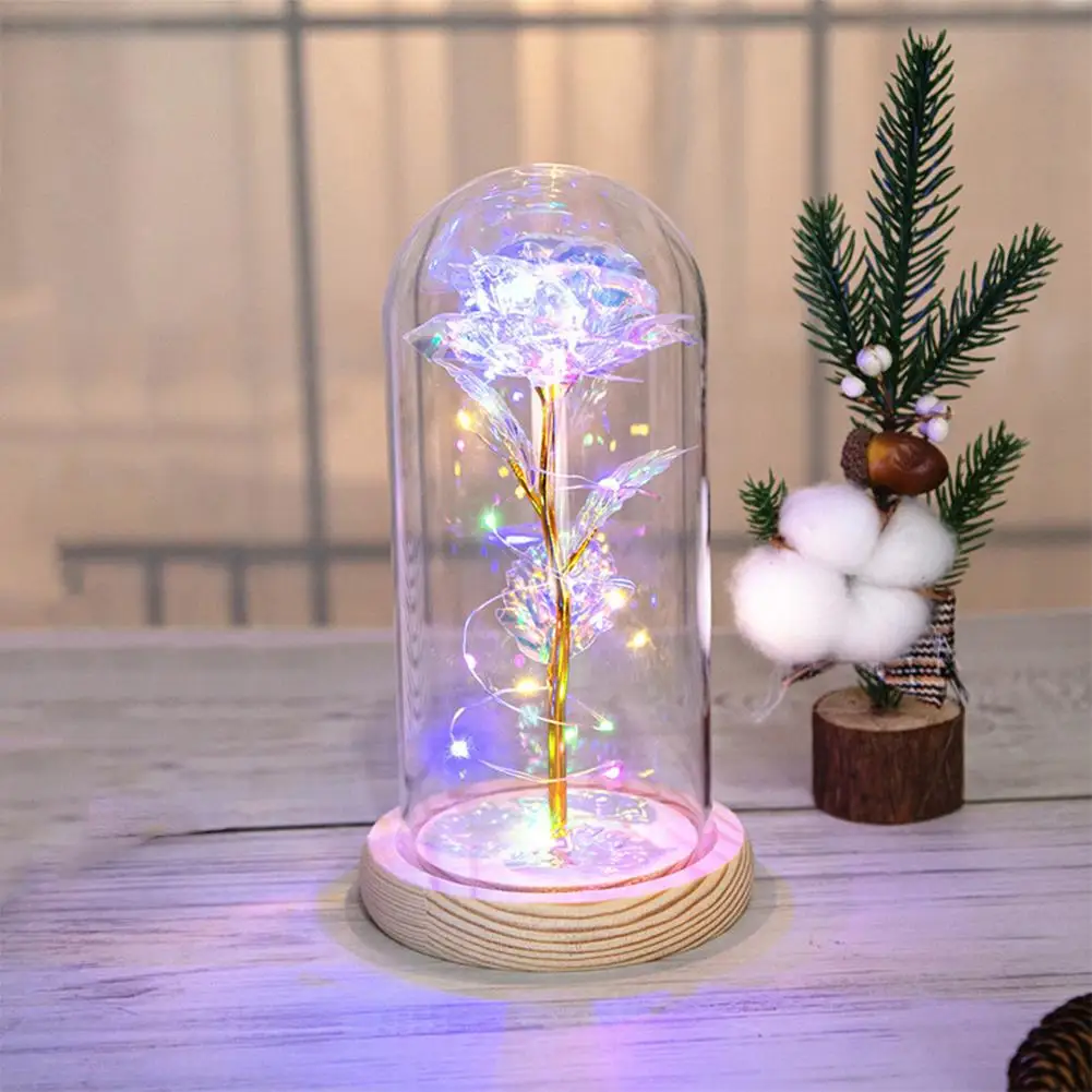 Roses Night Light Colorful Fairy Led Strip Lights Valentines Day Gift For  Girl Friend Aesthetic Room Decor Decorative Luminaires - AliExpress