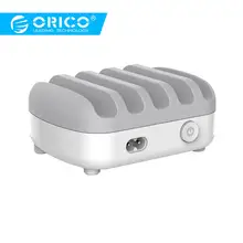 ORICO USB зарядное устройство 5 портов 5 в 2,4 А 40 Вт зарядная станция Настольный смартфон планшет зарядное устройство с подставкой для iphone 7 plus зарядное устройство