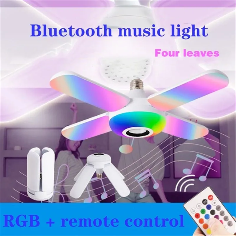 Светодиодный музыкальный потолочный светильник 50 Вт складной RGB-светильник с