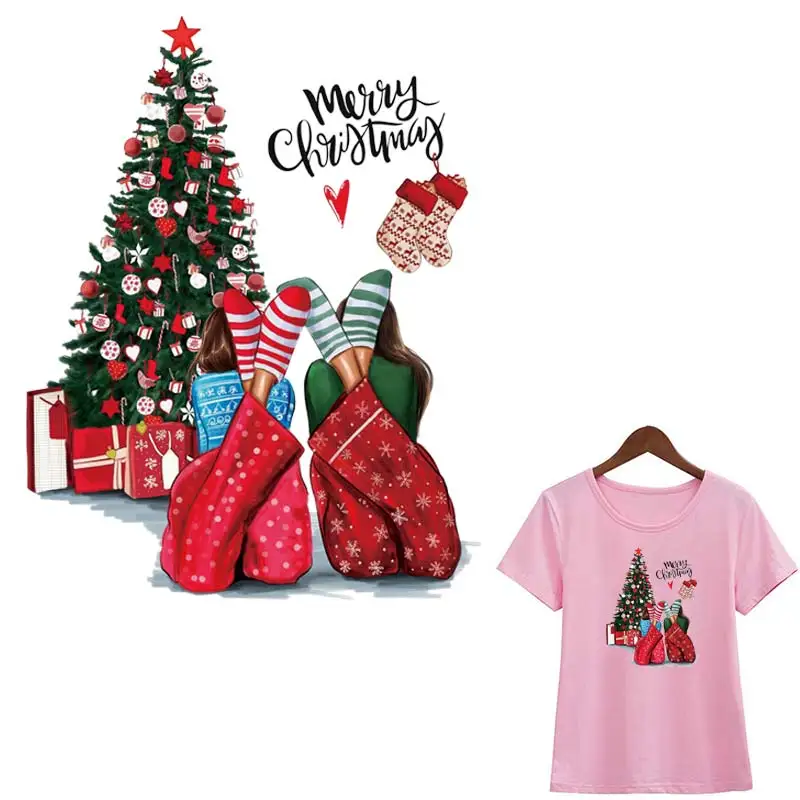Термоаппликация Merry Christmas Sisters термоаппликация стирающаяся | Дом и сад
