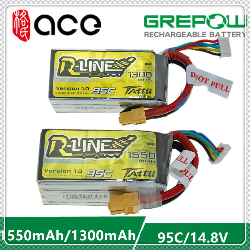 Tattu R-Line 1 0 LiPo аккумуляторная батарея 1050 1300 1550mAh 95C 14 8 V 22 2 4s1p 6s1p для RC FPV Racing Drone Quadcopter |