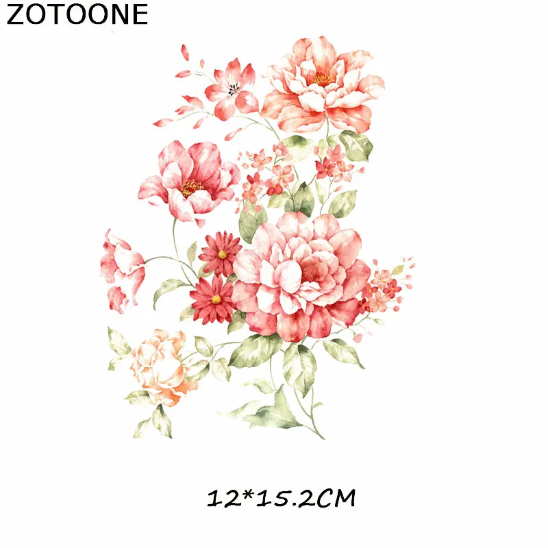 ZOTOONE цветы нашивки в форме животных для одежды DIY Железо на патч приложения термо теплопередача наклейка на одежду значки аппликаций - Цвет: ZT0433