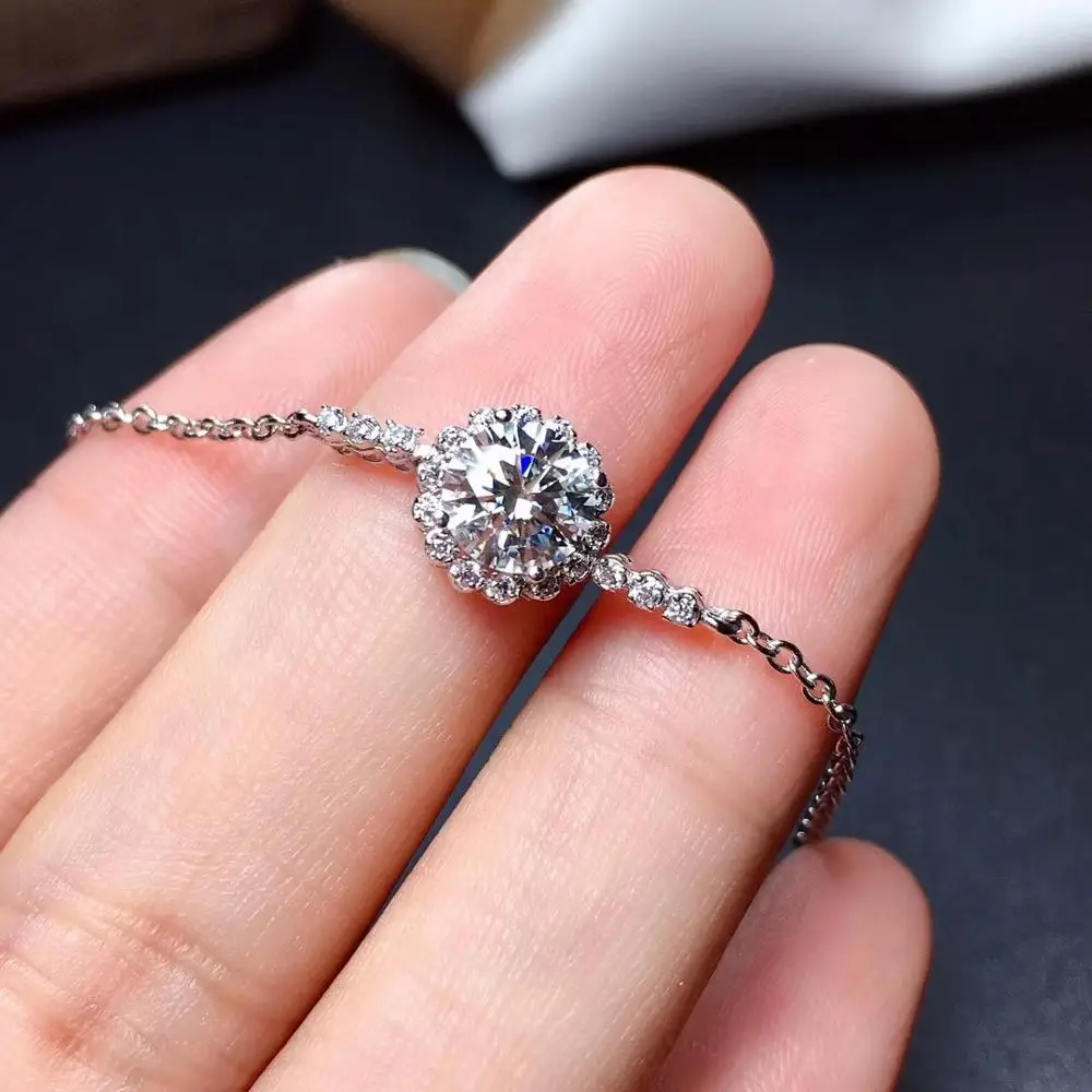 Moissanite D VVS женский браслет 925 чистый серебряный бриллиантовый браслет последний стиль горячая распродажа Акция