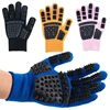 Nuevo  Guante de aseo para mascotas, guantes para Cepillar el pelo de mascotas, peine para perros, baño, masaje limpio, cepillos para quitar el pelo 8bWZwXeAYD6