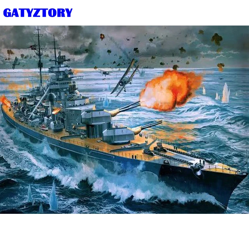 

GATYZTORY Frame DIY Painting By Number Landscape Painting Wall Art Picture By Numbers Acrylic Coloring By Numbers For Home Decor