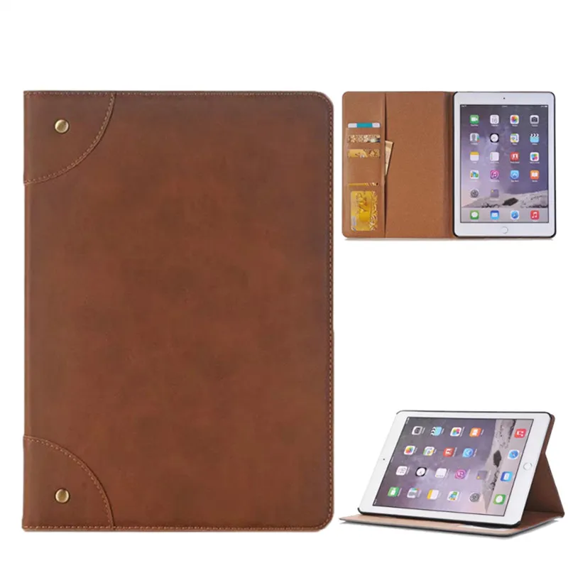 light brown Премиум матовая PU кожаный чехол смарт-подставка чехол для нового ipad Air/5 9,7 чехол-подставка для ipad Air 1 чехол+ карман для карт - Цвет: light brown