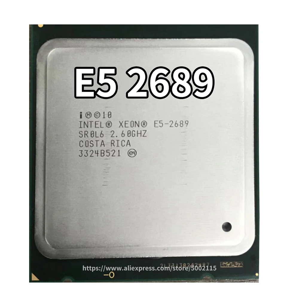 E5 2689 LGA 2011 2,6 ГГц 8 ядер 16 Потоковый процессор Intel Xeon E5 2689