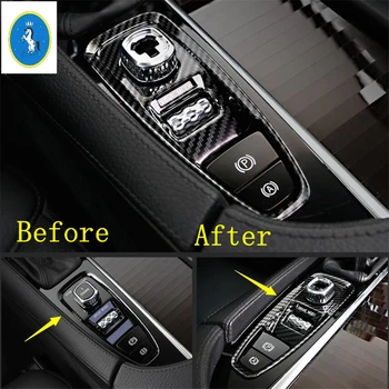 

Yimaautotrims Auto Accessory Stalls Gear Shift Brake Park Hand Cover Trim Fit For Volvo V90 Cross Country S90 2017 2018 2019 ABS