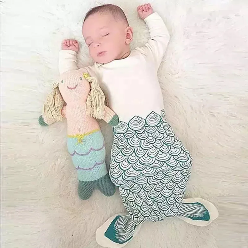 

INS Explosion Cartoon Mermaid Wearable Newborn Infant Baby Slumber Summer Air Conditioning Sleeping Bag Bedding Baby Sleepsacks