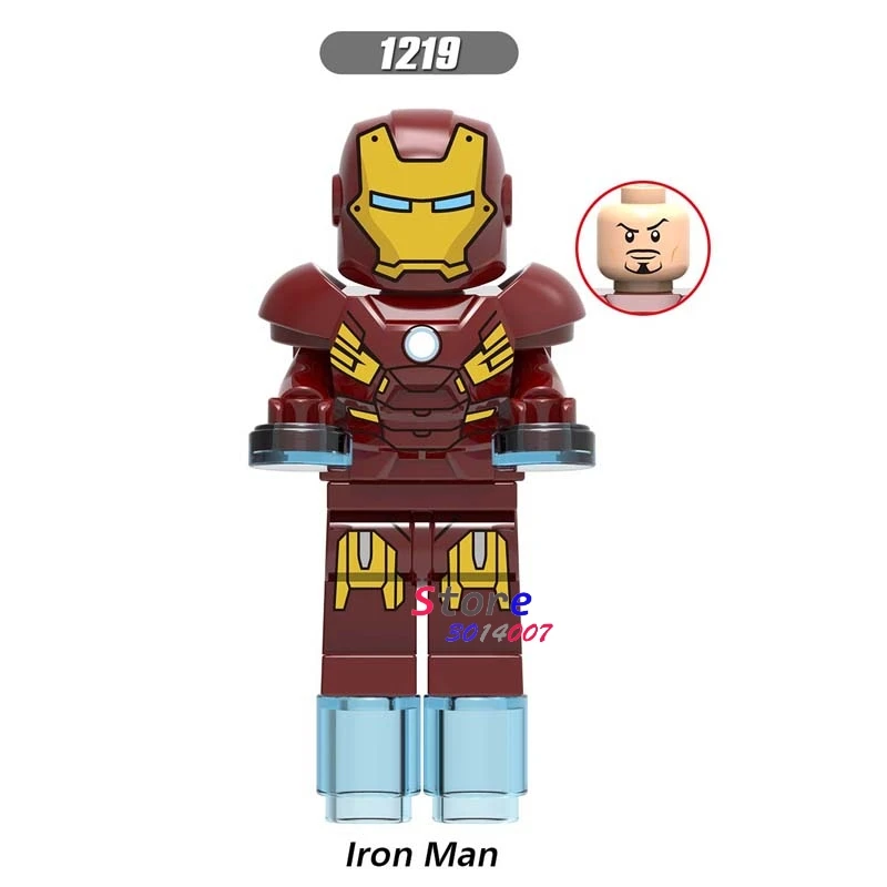 Одиночный Мстители эндшпиль Железный человек со знаком Железного человека 6 Mk42 Mark 22 Mark 36 Mark 28X0246 военная машина перец строительные блоки детские игрушки - Цвет: XH1219