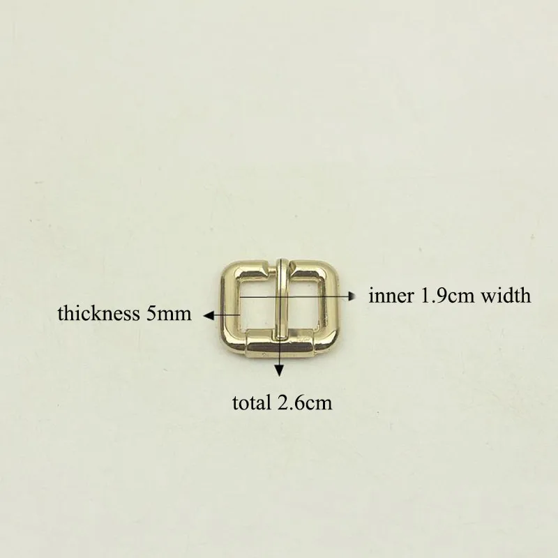 50pcs 12/16/19/25/32/37mm Square D Ring Pin Buckles DIY Leather Belt Strap Adjustable Roller Slider Buckle Hardware Accessory