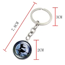 Хэллоуин AliExpress горячая Распродажа злая ведьма старинная каменная стеклянная брелок аксессуары Настраиваемые