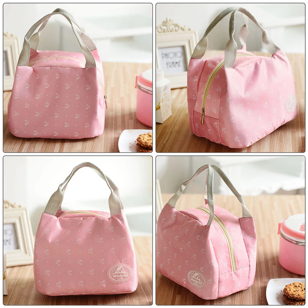 Portable Thermal Insulated Outdoor Picnic Lunch Bag Box Storage Pouch Handbag Camping Picnic Cooler Insulated Lunch Box