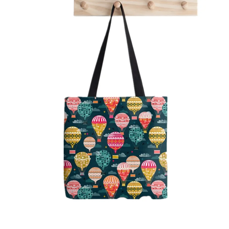 2021 Shopper various comic Print Tote Bag women interesting Harajuku shopper handbag girl Shoulder shopping bag Lady Canvas Bag
