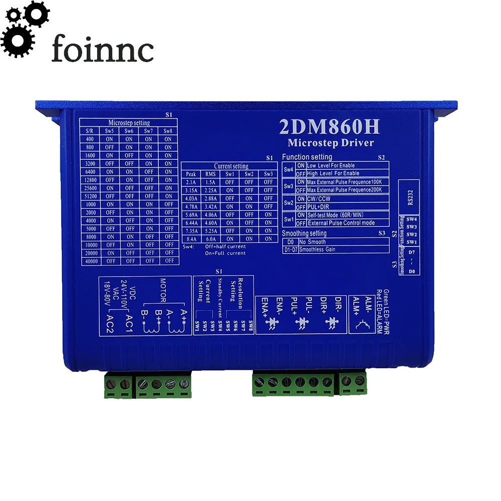 ЧПУ 2DM860H 34/86 двухфазный цифровой шаговый двигатель драйвер mach3 гравировальный станок с ЧПУ система шагового двигателя драйвер