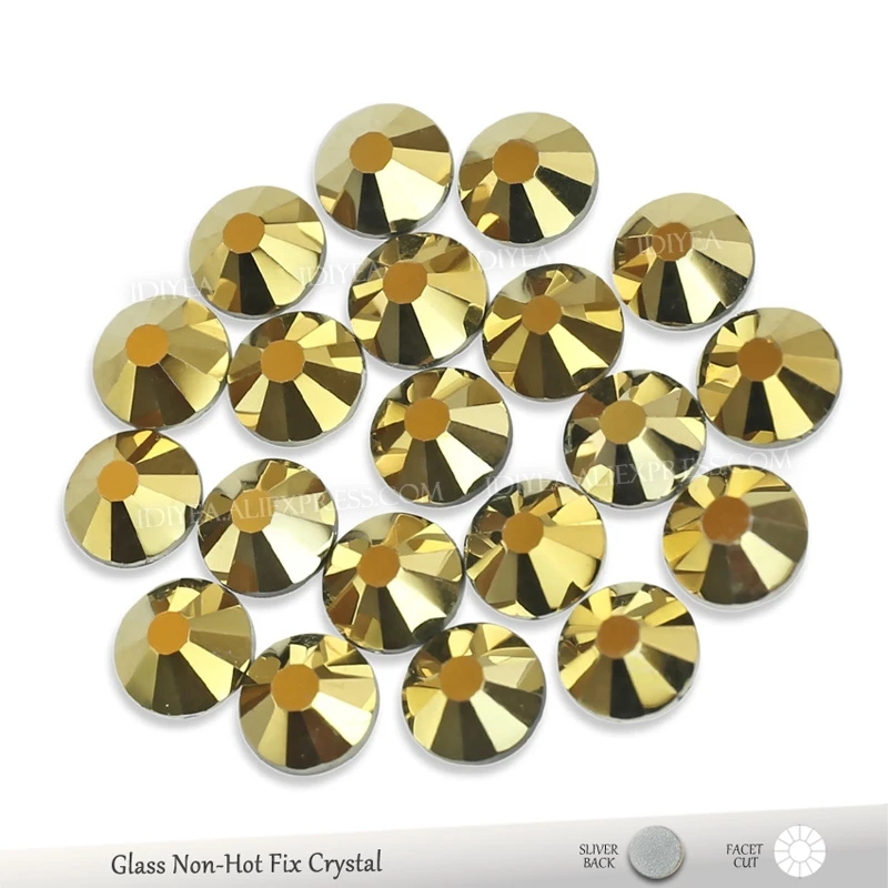 AAA Super Shiny Gold Non hotfix Rhinestones glass nail accessoires all for 3d nails manicure art designs strass crystal glitters nail art rhinestones nail art accessories non hot fix rhinestones clear glass rhinestones crystal rhinestones glass rhinestones rhinestone crystals non hotfix rhinestones rhinestone accessories rhinestones beads
