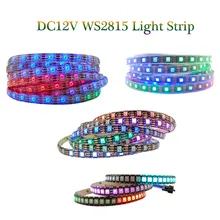 

DC12V WS2815 LED Light Strip WS2812B Individually Addressable LED Lights Dual Signal WS2813 RGB Flexible Pixel Light Bar