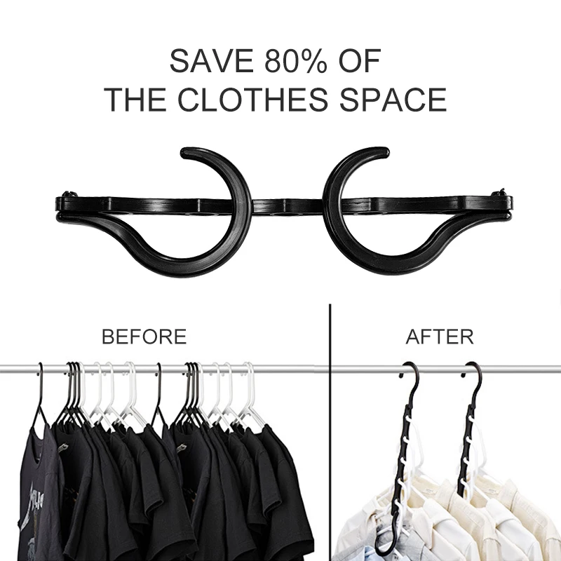 

Multi-function Clothes Hanger Hanging Chain Foldable Storage Rack Rotating Cabinet Closet Magic Hanger Clothes Organizer Gadgets