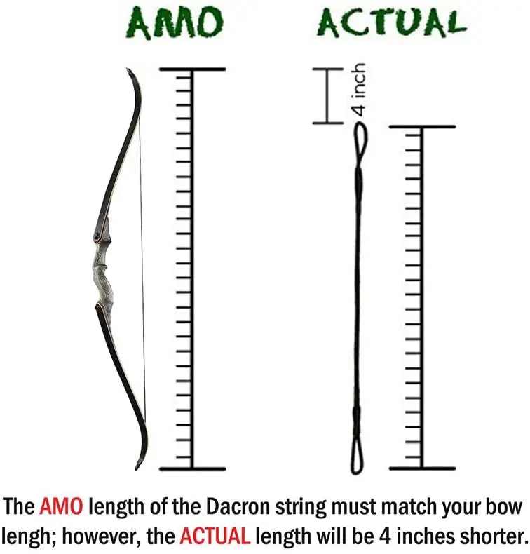 Arc Recurve PATIKIL Corde D', Corde D'Arc De Remplacement 14 Brins Micro String
