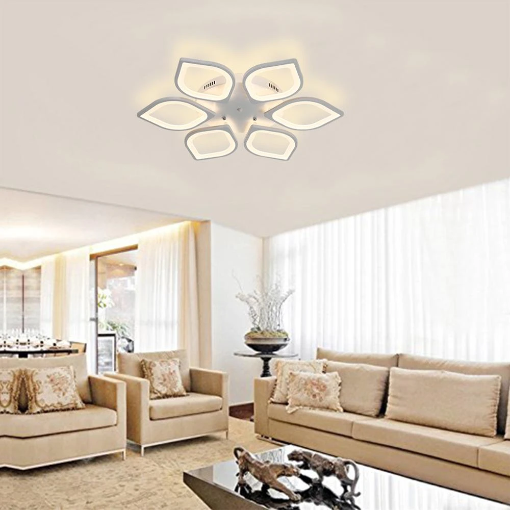 Ganeed Modern LED Ceiling Light Cool White/72W Flush Mount Close to Ceiling Light for Living Room Bedroom colour changing led strip