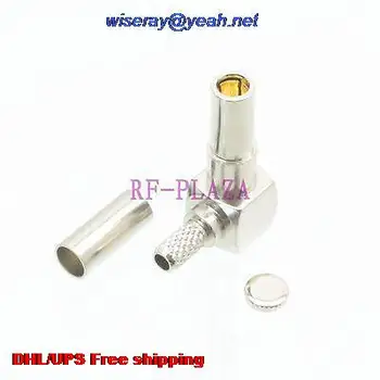 

DHL/EMS 200pcs Connector MS162 male plug crimp RG174 RG316 LMR100 cable Right angle -A3