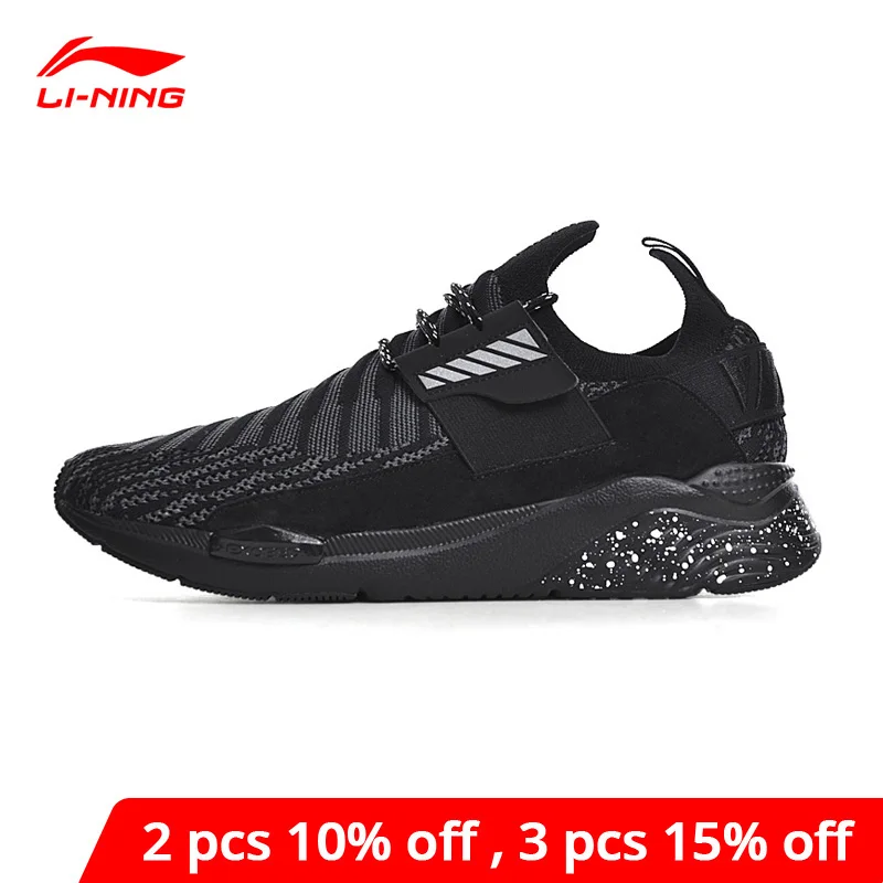 Мужская Спортивная обувь Li Ning удобные кроссовки для отдыха с дышащей подкладкой
