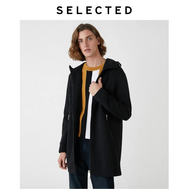 SELECTED Men's Autumn Silhouette Loose Hooded Sports Jacket S|41934D513 SELECTED Men's Autumn Silhouette Loose Hooded Sports Jacket S|41934D513