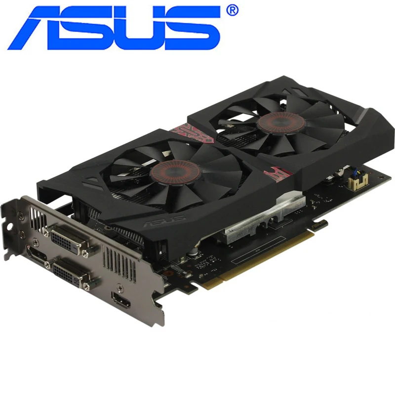 ASUS Video Card Original GTX 950 2GB 128Bit GDDR5 Graphics Cards for nVIDIA VGA Cards Geforce GTX950 Hdmi Dvi game Used gaming card for pc