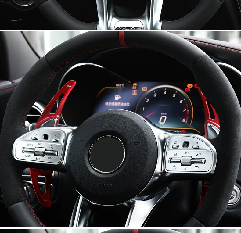 

For Mercedes-Benz AMG A45 CLA45 C63 GLC63S GLA45 E53 Steering wheel paddle shift extension lever car Accessories
